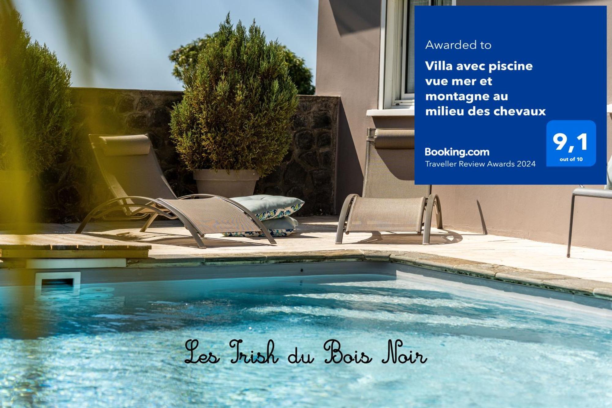 Villa Avec Piscine Vue Mer Et Montagne, En Pleine Nature سانت-جوزيف المظهر الخارجي الصورة